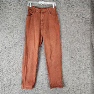 Lorraine Wardy Jeans Womens 6 Red Cotton High Rise Straight *Read*